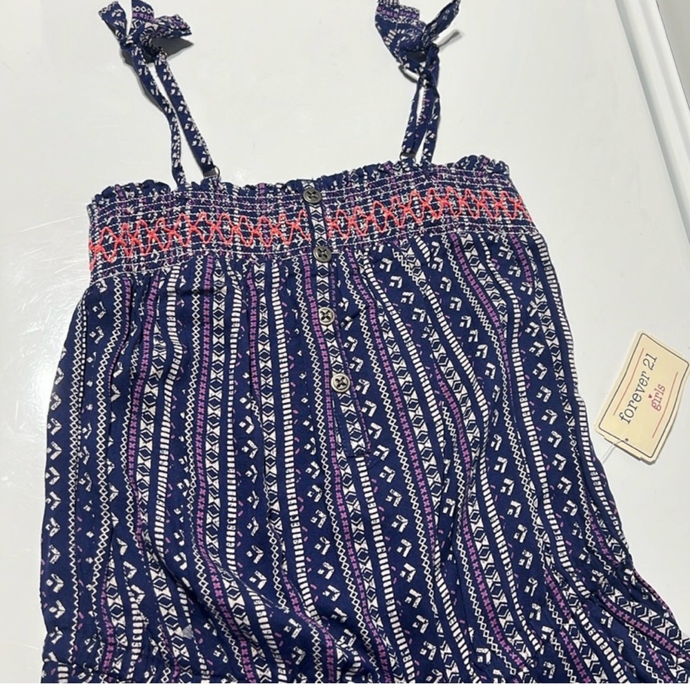 Forever 21 Girls NWT ikat-print spaghetti-strap jumpsuit